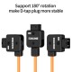 ZGCINE D-Tap to LPE17 for Canon Dummy Battery Cable(braided wire）